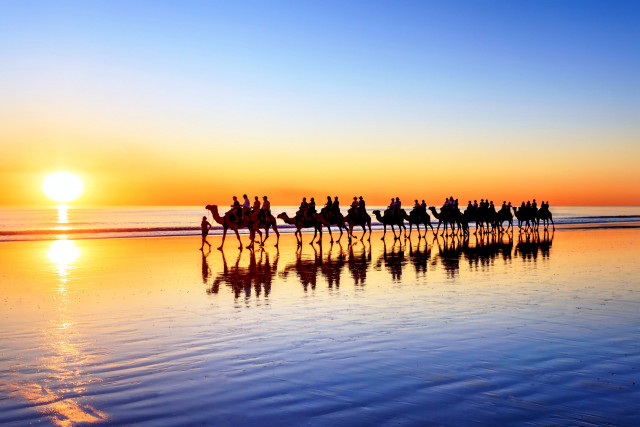View of Cable Beach in Broome